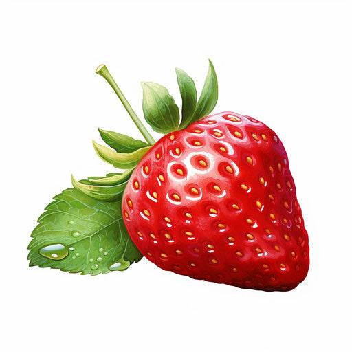 Strawberry Clipart in Oil Painting Style: 4K Vector & SVG – IMAGELLA