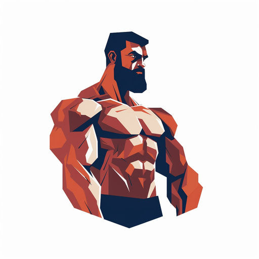 Muscle Image in Minimalist Art Style: Vector Clipart in 4K – IMAGELLA