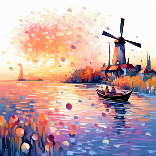 Process Clipart in Impressionistic Art Style: 4K Vector Clipart