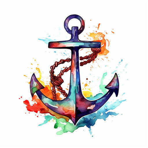 Oil Painting Style Anchor Clipart: 4K & Vector Art – IMAGELLA