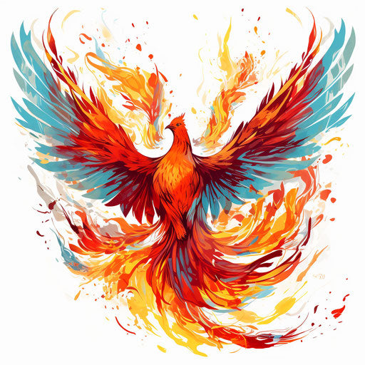 High-Res Phoenix Clipart in Oil Painting Style Art: 4K & Vector – IMAGELLA