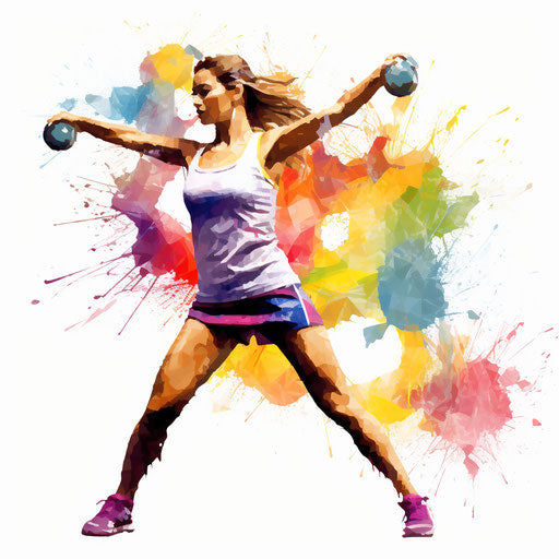 4K Fitness Clipart in Oil Painting Style: Vector & SVG – IMAGELLA