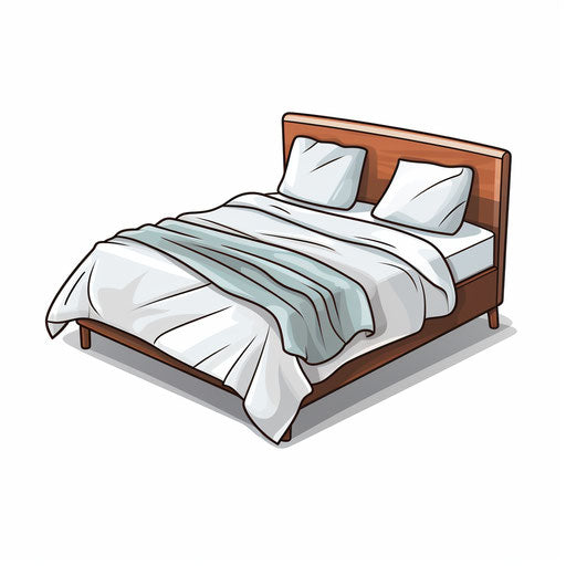 Bed Clipart in Minimalist Art Style: High-Res Vector & 4K – IMAGELLA