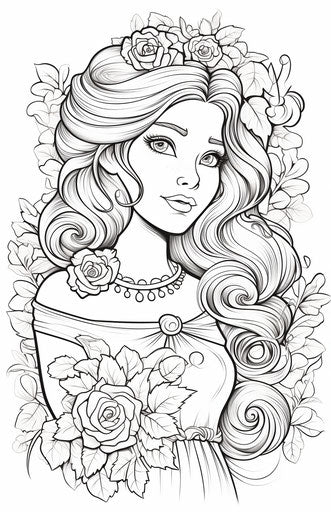 Discover Unique Princess Coloring Pages - Premium Selection – IMAGELLA