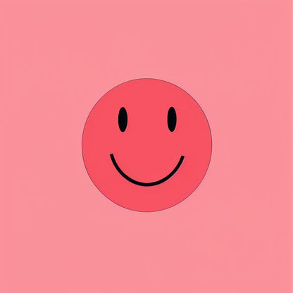 Lively Pink Smiley Face for Event Invites