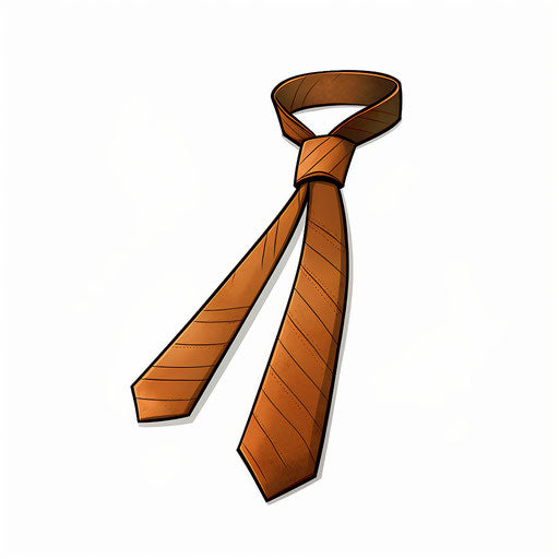 Tie Clipart in Chiaroscuro Art Style: 4K & SVG