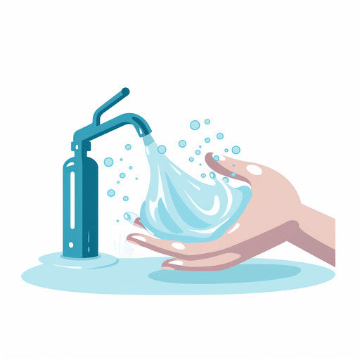 Handwashing Clipart in Minimalist Art Style: 4K Vector Clipart – IMAGELLA