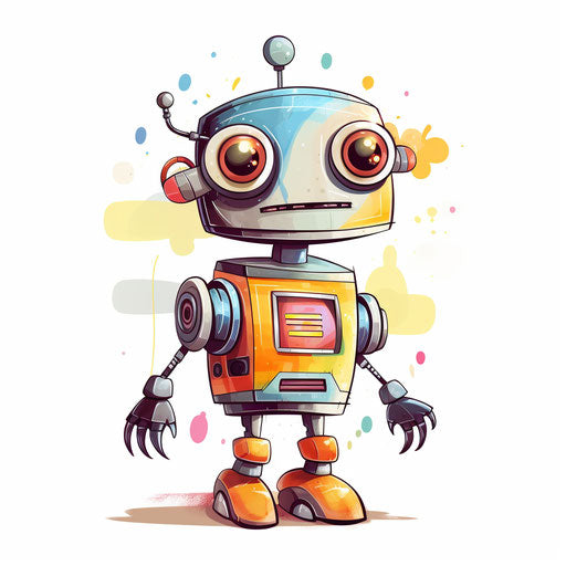 Vector & 4K Robot Clipart in Pastel Colors Art Style – IMAGELLA