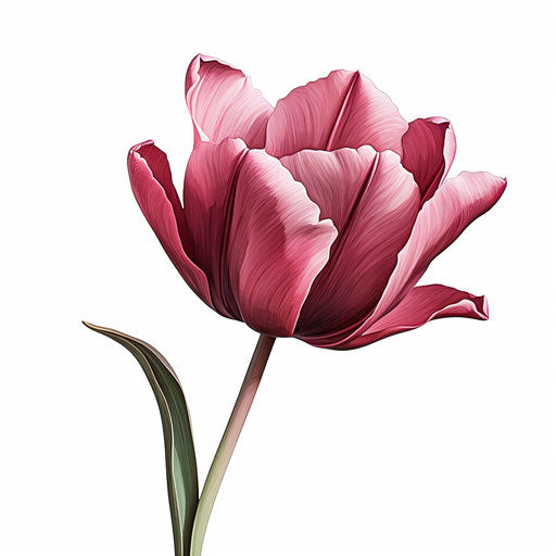 Tulip Clipart in Chiaroscuro Art Style: Vector ARt, 4K, EPS, PNG – IMAGELLA