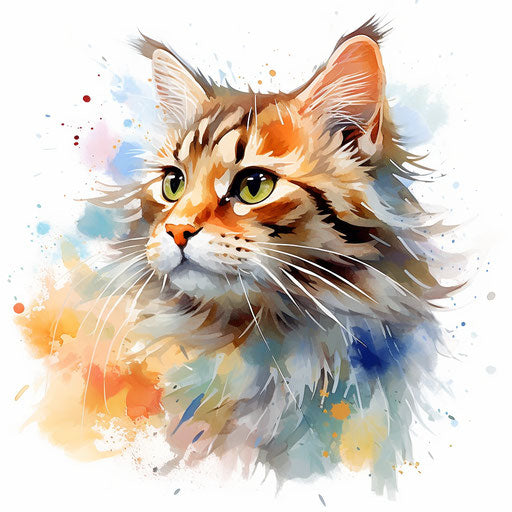 Chat Clipart: Oil Painting Style, 4K & SVG – IMAGELLA