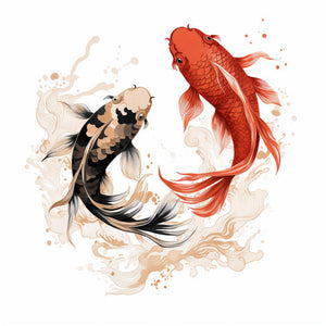 Koi fish tattoo - a symbol of strength and perseverance