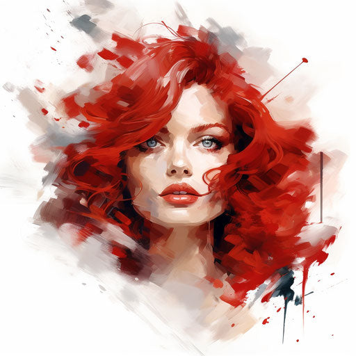 Turning Red Clipart in Oil Painting Style Artwork: 4K Vector & SVG ...