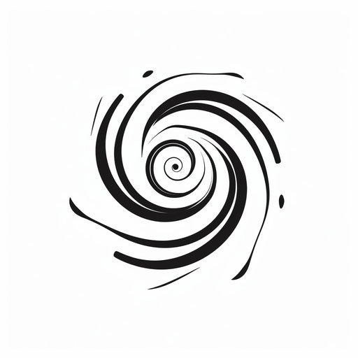 Minimalist Art Style Swirl Clipart: 4K Vector Art – IMAGELLA