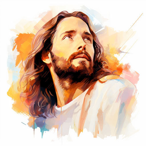 Oil Painting Style Jesus Clipart: 4K Vector Art – IMAGELLA