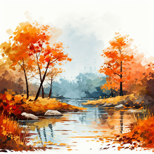 Fall Images Clipart in Oil Painting Style: 4K Vector Clipart – IMAGELLA