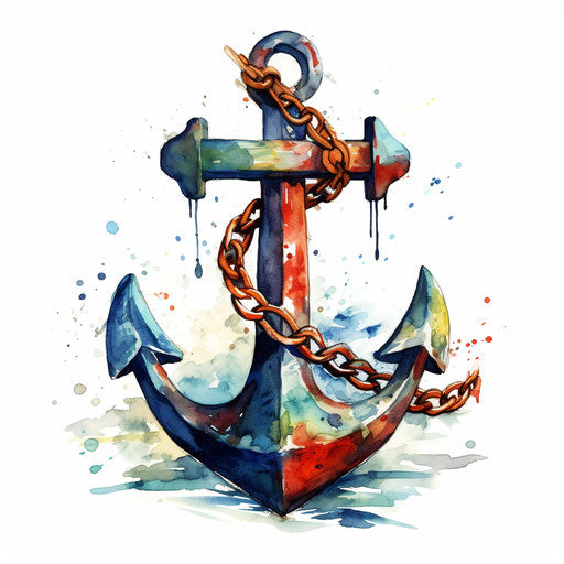 Anchor Clipart in Oil Painting Style Artwork: Vector, PNG, 4K – IMAGELLA