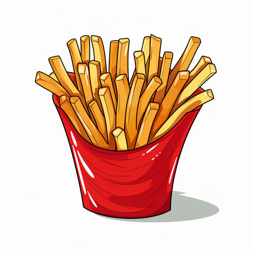 4K Fries Clipart in Chiaroscuro Art Style: Vector & SVG – IMAGELLA