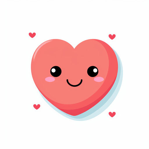 Vector & 4K Cute Heart Clipart in Minimalist Art Style – IMAGELLA