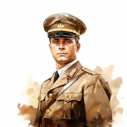 Uniform Clipart in Oil Painting Style: 4K Vector & Stencils