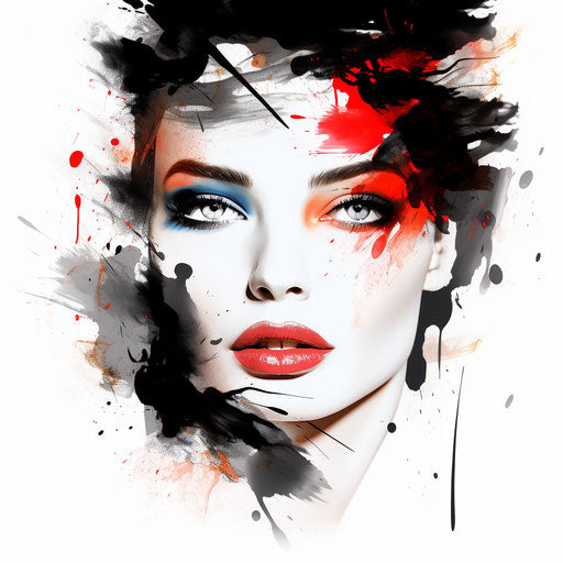 Chiaroscuro Art Style Makeup Clipart: 4K Vector Art – IMAGELLA