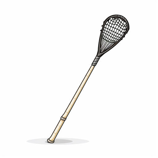 Lacrosse Stick Clipart in Minimalist Art Style: 4K, Vector & SVG ...