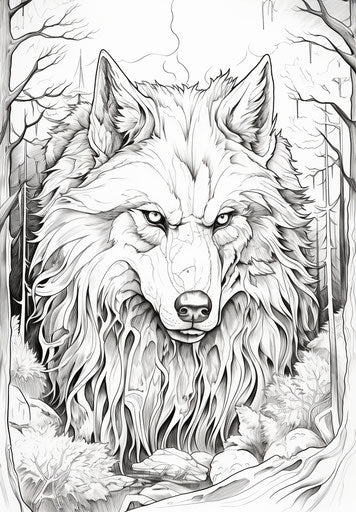 Develop Smarts: Wolf Coloring Pages for Kids – IMAGELLA