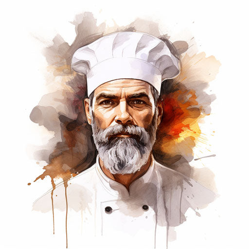 Chef Hat Clipart in Oil Painting Style: 4K Vector & SVG