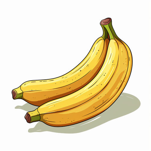 Banana Clipart in Pastel Colors Art Style Artwork: 4K Vector & SVG ...