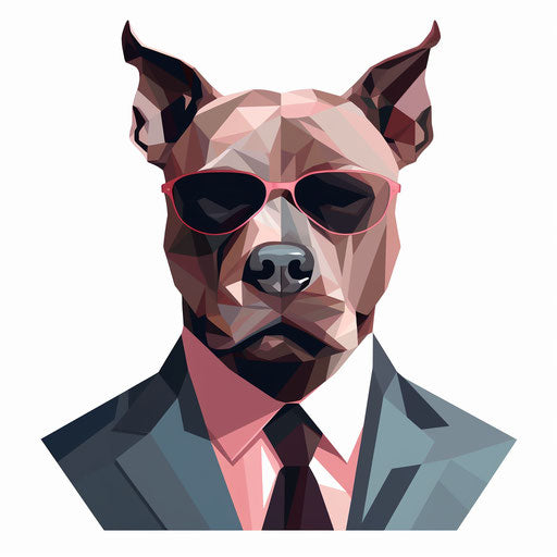 4K Pitbull Clipart in Minimalist Art Style: Vector & SVG – IMAGELLA