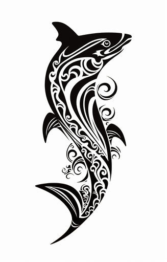 Dolphin Tribal Tattoo Design | How to Draw Dolphin Tattoo Drawing Easy -  YouTube