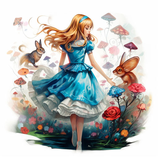 Alice In Wonderland Clipart in Impressionistic Art Style Artwork: 4K ...