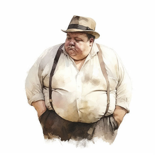 Vector 4K Obesity Clipart In Oil Painting Style IMAGELLA   E114c30b4b565ae684d0638038d627c6 