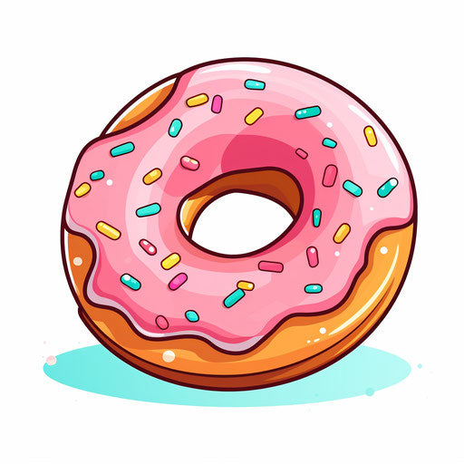 Top-Quality Donut Clipart: Pastel Colors Art Style, Vector, 4K – IMAGELLA