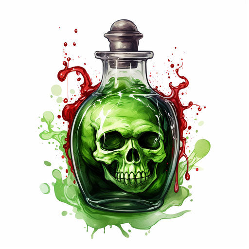 Poison Clipart in Oil Painting Style: HD Vector, 4K – IMAGELLA