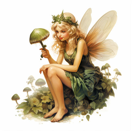 Fairy Clipart in Oil Painting Style: Vector ARt, 4K, EPS, PNG – IMAGELLA