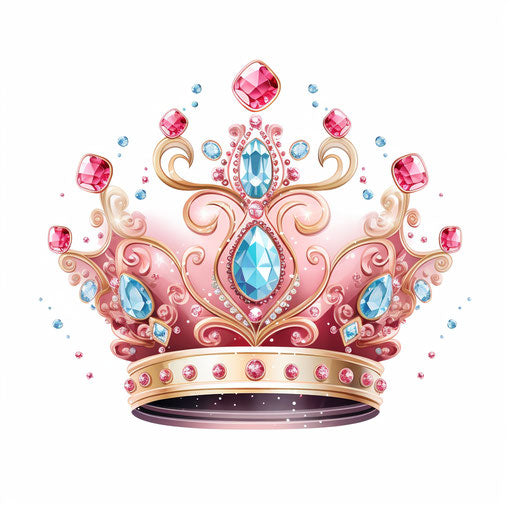 Queen Crown Clipart in Pastel Colors Art Style: Vector & 4K – IMAGELLA