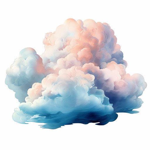 Cloud Clipart in Oil Painting Style: 4K Vector & Stencils – IMAGELLA