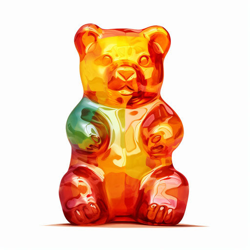 Gummy Bear Clipart in Chiaroscuro Art Style Artwork: 4K Vector & PNG ...