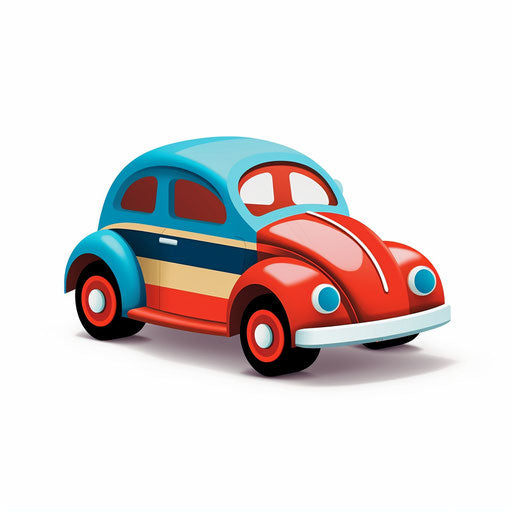 Toy Car Clipart in Minimalist Art Style: High-Res Vector & 4K – IMAGELLA