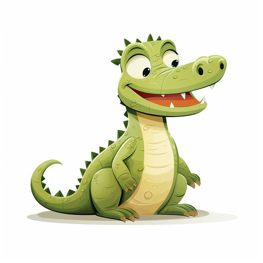 Crocodile Clipart in Minimalist Art Style Illustration: 4K Vector & PNG ...