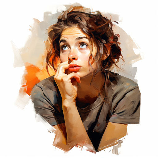 Thinking Clipart: 4K & Vector in Oil Painting Style – IMAGELLA