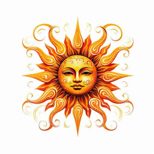 Sun Clipart: 4K & Vector in Chiaroscuro Art Style – IMAGELLA