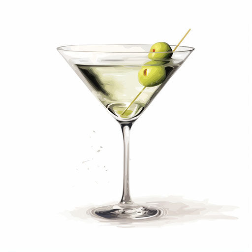 Martini Clipart in Chiaroscuro Art Style: HD Vector & 4K – IMAGELLA