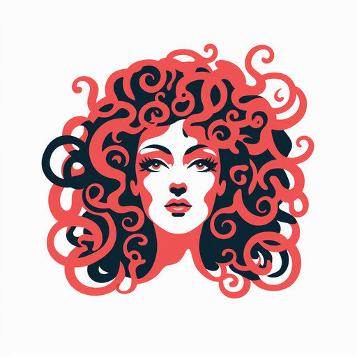 Minimalist Art Styled Medusa Graphics: Vector, 4K – IMAGELLA