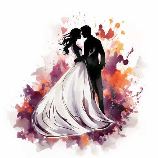 Wedding Card Clipart in Chiaroscuro Art Style: HD Vector & 4K – IMAGELLA