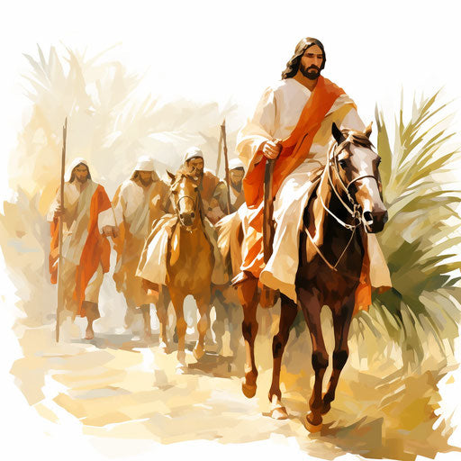 Palm Sunday Clipart: 4K & Vector in Oil Painting Style – IMAGELLA