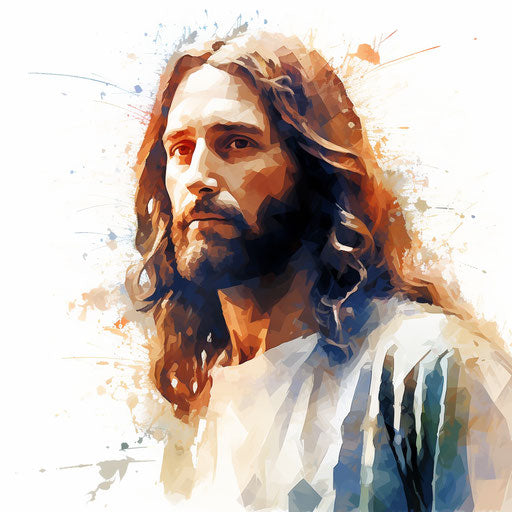 Jesus Clipart in Impressionistic Art Style Artwork: Vector, PNG, 4K ...