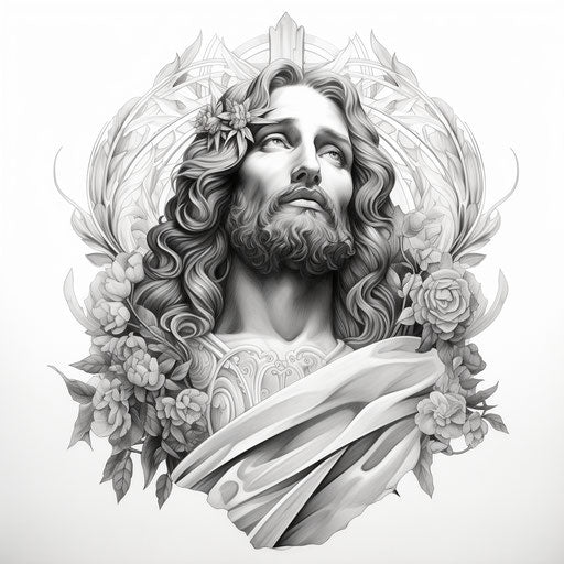 Vibrant Jesus Tattoo Master Files – IMAGELLA